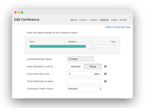 conference-bandwidth-slider-screen